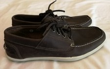 Usado, Sapato Mocassim Timberland Odelay Masculino Couro 4 Olhos Barco Marrom Tamanho Reino Unido 6.5 UE 40 comprar usado  Enviando para Brazil