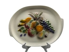Prato de servir Lane Co Pottery Van Nuys CA vintage design de frutas T-13 MCM 1958 comprar usado  Enviando para Brazil