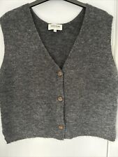 Charcoal woollen waistcoat for sale  HORSHAM