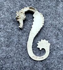 Stirling silver seahorse for sale  MALPAS