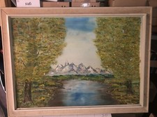 ölgemälde waldlandschaft que gebraucht kaufen  Gangkofen