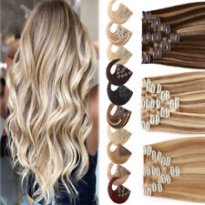 Clipe CLEARANCE em extensões de cabelo humano cabeça cheia 100% real cabelo Remy Balayage F comprar usado  Enviando para Brazil