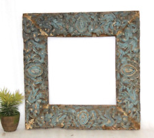 Painel de moldura grande antigo de madeira 19'x19' decoração original artesanal - 15961 comprar usado  Enviando para Brazil