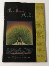 Folleto The Charm Of Color Putnam Fadeless Tintes And Tintes 1943 Monroe Chemical segunda mano  Embacar hacia Mexico