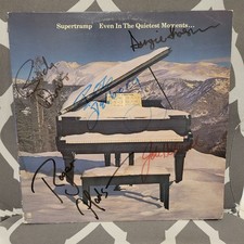 Supertramp assinado lp Even In The Quietest Moments, 5 membros, Original, Vintage, comprar usado  Enviando para Brazil