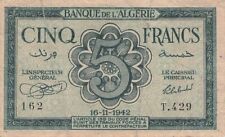 Algeria francs 1942 d'occasion  France