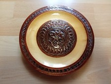 Drewniany talerz z PRLU Cepelia - średnica 22 cm na sprzedaż  PL