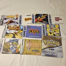 Lote de Manuales de Juego Game Boy De Colección Zelda Pokemon Golden Sun Donkey Kong Rugrats segunda mano  Embacar hacia Mexico