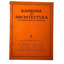 Rassegna architettura 1931 usato  Milano