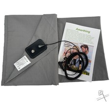 Folha plana cinza aterrada para dormir 10% fibra prata algodão aterramento atualizado, usado comprar usado  Enviando para Brazil