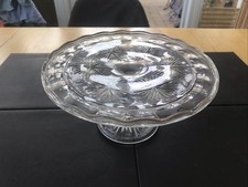Vintage glass pedestal for sale  ILKESTON