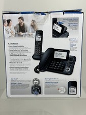 Telefone digital com fio/sem fio Panasonic KX-TGF350C com sistema de atendimento comprar usado  Enviando para Brazil