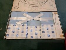 Conjunto de cama de casal vintage Dan River na caixa original azul com design de floco de neve comprar usado  Enviando para Brazil
