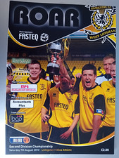 Programme livingston alloa for sale  SCARBOROUGH