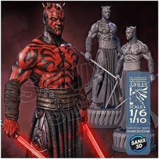 Figurine Darth Maul – Star Wars – Résine 3D brute – 30 cm – Fan art na sprzedaż  Wysyłka do Poland