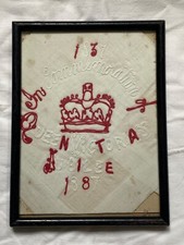Antique 1887 embroidered for sale  GLOSSOP