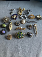 Vintage brooches damascene for sale  ROYSTON