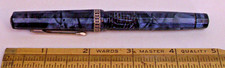 Caneta-tinteiro WAHL EVERSHARP DORIC DÉCADA DE 1940 PREENCHIMENTO DE ALAVANCA AZUL E PRETO comprar usado  Enviando para Brazil