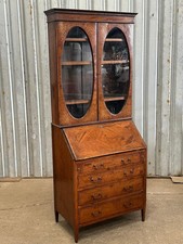Satinwood inlaid bureau for sale  DALKEITH