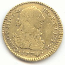 Spain 1774 escudo for sale  Wilmington