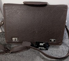 Montblanc leather satchel for sale  MOUNTAIN ASH