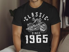 Camiseta de aniversário personalizada clássica desde o ano motocicleta presente motociclista qualquer idade, usado comprar usado  Enviando para Brazil