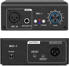 Usado, Amplificador de ganho de microfone MIC-1 ultra limpo com 48V Phantom Power para gravação em estúdio comprar usado  Enviando para Brazil