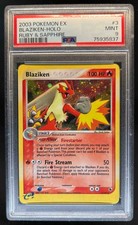 2003 Pokemon EX Ruby & Sapphire Blaziken Holo #3/109 PSA 9 comprar usado 2003 Pokemon EX Ruby & Sapphire Blaziken Holo #3/109 PSA 9 comprar usado  Enviando para Brazil