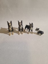 4 estatuetas vintage miniaturas de porcelana óssea Boston Terrier família de cães  comprar usado  Enviando para Brazil