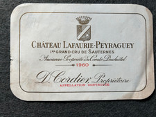 Weinetikett 1960 chateau gebraucht kaufen  Abentheuer, Leisen, Schwollen