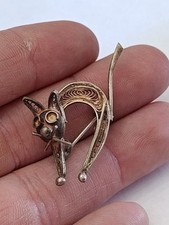 Broche chat argent d'occasion  Frejus
