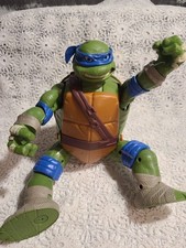Ninja Mutant Turtle Leonardo Figura Grande 11" Transformador Brinquedo Plástico Ação Antigo comprar usado  Enviando para Brazil