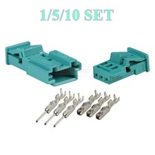 Usado, Kit de soquete plugue conector tweeter macho automotivo 3 pinos TE MQS fêmea para BMW VW comprar usado  Enviando para Brazil