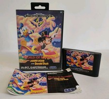 Sega Mega Drive: World of Illusion Mickey Mouse PAL completo na caixa com manual, usado comprar usado  Enviando para Brazil