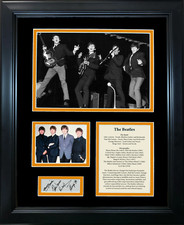 Colagem de fotos emoldurada fac-símile discografia dos Beatles gravada autografada 12 x 15 comprar usado  Enviando para Brazil