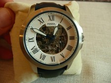Relógio masculino Fossil Grant automático mostrador esqueleto branco ME3111, usado comprar usado  Enviando para Brazil