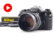 [Perto de ESTADO PERFEITO] Câmera de Filme SLR Nikon FE2 Preta MF-16 + Lente Ai 50mm f1.4 Do Japão comprar usado  Enviando para Brazil