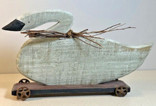 Rustic wooden swan for sale  Silver Creek