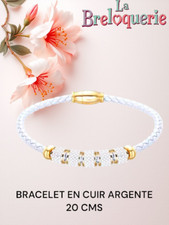 Bracelet breloques cuir d'occasion  Viarmes