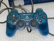 Controle analógico Sony PlayStation 1 PS1 PS2 azul ilha SCPH-1200 testado comprar usado  Enviando para Brazil