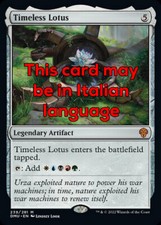 Mtg timeless lotus usato  Bari