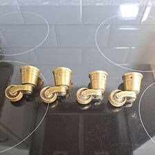 Brass castors furniture for sale  EDENBRIDGE