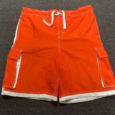 Bermuda masculina vintage sem limites - Tamanho 32/34 laranja comprar usado  Enviando para Brazil