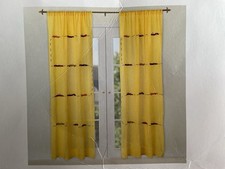 Yellow voile curtains for sale  WORCESTER PARK