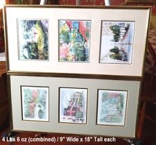 Six watercolor prints for sale  New Port Richey