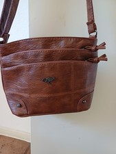 Handtasche braun cognac gebraucht kaufen  Aachen
