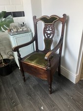 Victorian commode wooden for sale  MANCHESTER
