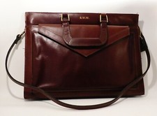 Maletín vintage de cuero cordobés para mujer años 80, estuche para computadora y tableta segunda mano  Embacar hacia Mexico