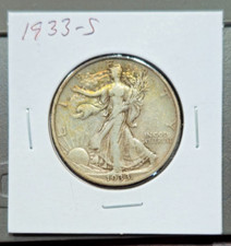 1933-S Walking Liberty Half - Grau Superior - Tonificação Leve - Bons Dispositivos comprar usado 1933-S Walking Liberty Half - Grau Superior - Tonificação Leve - Bons Dispositivos comprar usado  Enviando para Brazil