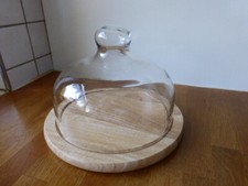Käseglocke glas teak gebraucht kaufen  Goch